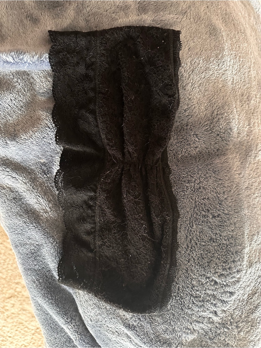 aerie Black Lace Strapless Bandeau